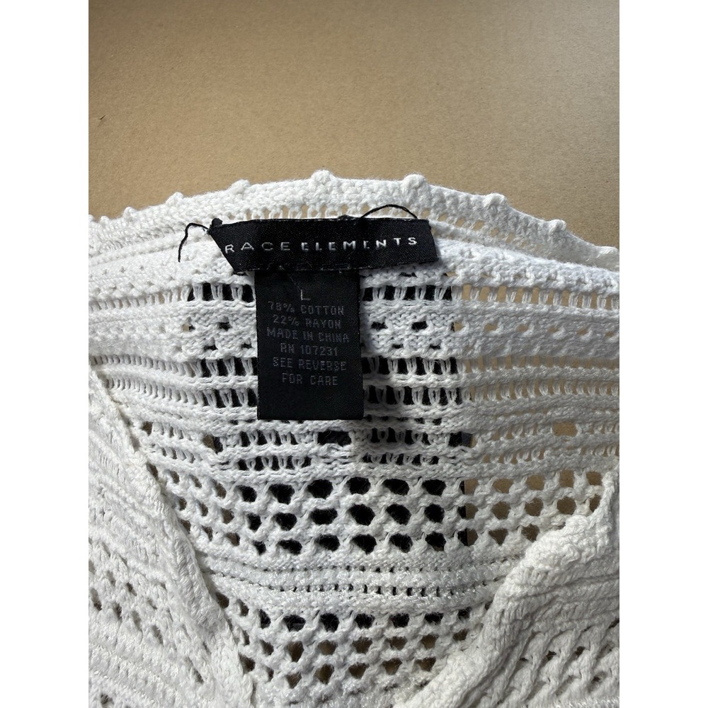 Vintage Y2K ‎ Crochet beach Cover Up Dress  Beach Boho Festival Size Large - Picture 3 of 10